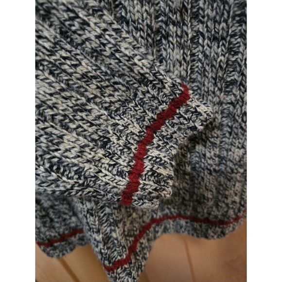 Vintage Polo Sport Ralph Lauren Wool Sweater Black/White Cable Knit fisherman - Picture 5 of 8